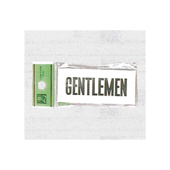 表示プレートH トイレ表示 アクリル 表示:GENTLEMEN (ジェントルマン) (UP370-3)