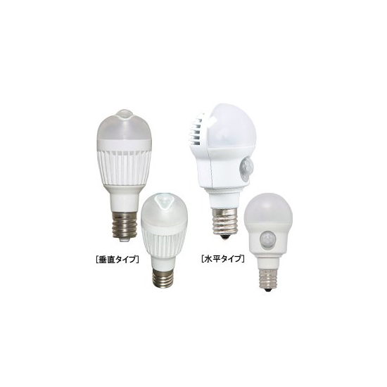 人感センサー付LED電球小型 垂直 電球 (54915-2*)
