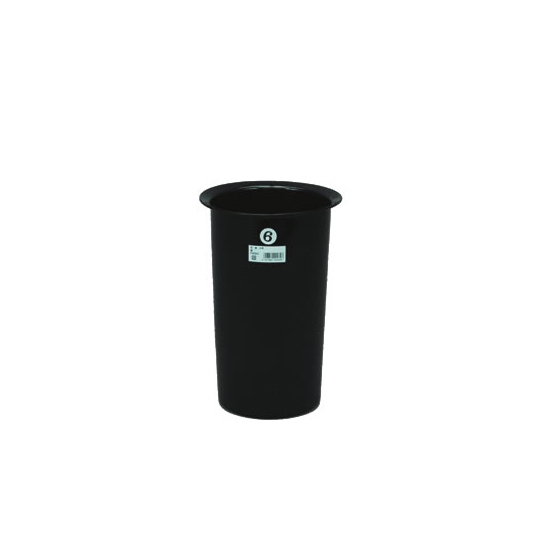セロンPOT (花桶) F0605 6号 ブラック (51191-4B)