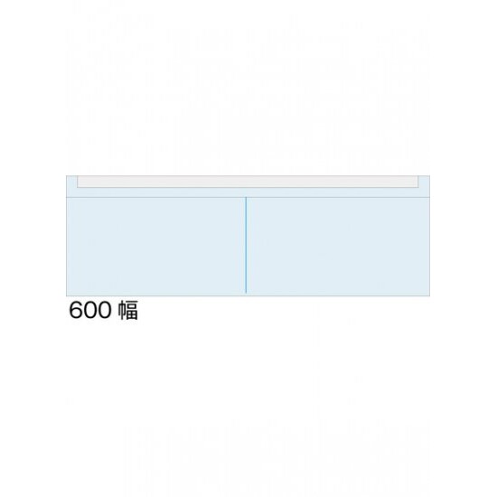 カタログケース 600幅 レールカラー:ブラック (KSK-W600-B)