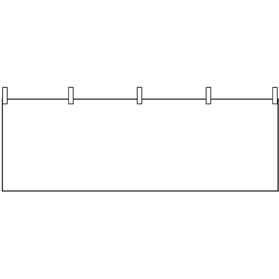 白無地 販促横幕 W1800×H600mm  (1524)