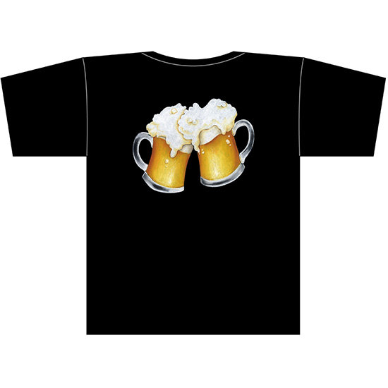 フルカラーTシャツ ビールイラスト サイズ:M (22745)