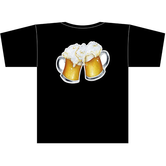 フルカラーTシャツ(フルカラー転写) ビール（イラスト） サイズ:XL (22758)