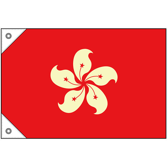 販促用国旗 香港 サイズ:ミニ (23697)