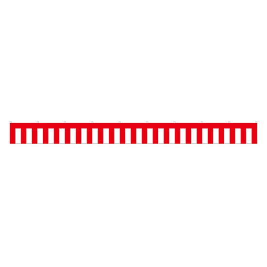 紅白幕 トロピカル 高さ450mm×3間(幅5400mm)(23934)