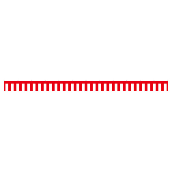 紅白幕 トロピカル 高さ450mm×4間(幅7200mm)(23935)