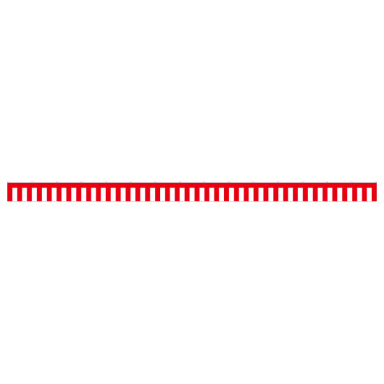紅白幕 トロピカル 高さ450mm×5間(幅9000mm)(23936)