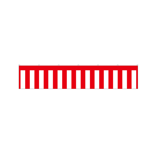 紅白幕 トロピカル 高さ700mm×2間(幅3600mm)(23937)