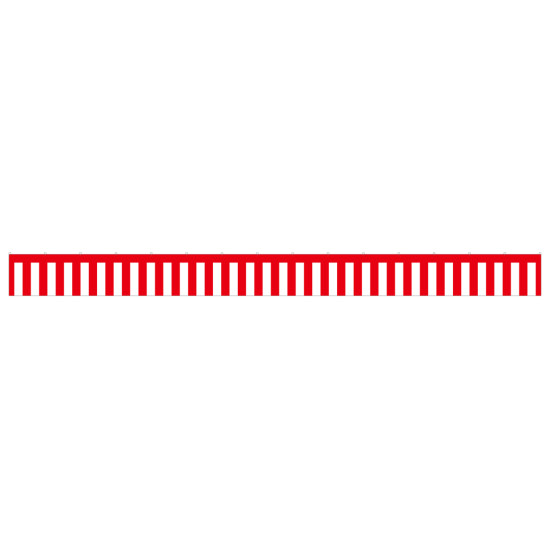 紅白幕 トロピカル 高さ700mm×5間(幅9000mm)(23940)
