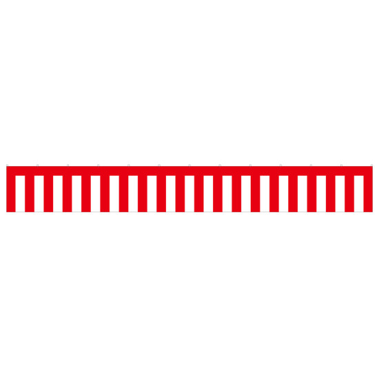 紅白幕 トロピカル 高さ900mm×4間(幅7200mm)(23943)