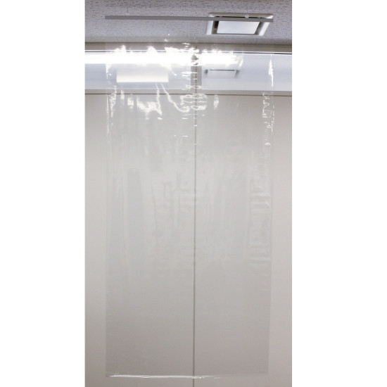飛沫感染防止透明ビニールシート 幅91cm×高さ2m【5枚セット】 (29247)
