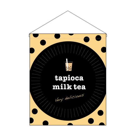 タピオカ 吊り下げ旗 tapioca milk tea (29927)