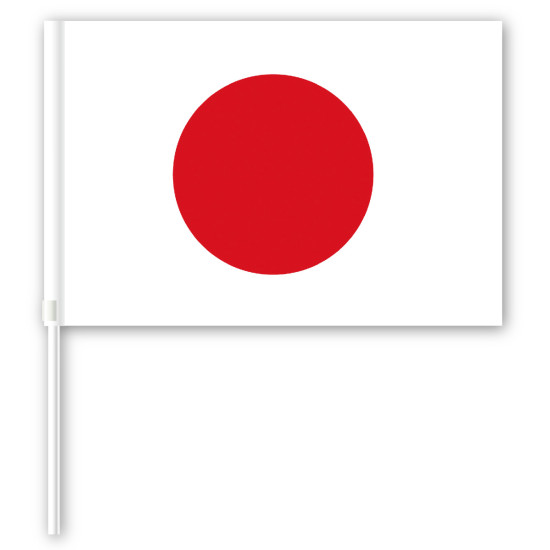 手旗 日の丸 日本国旗 持ち手付 幅450mm