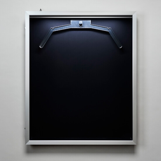 ユニフォーム額 LEDユニフォームケース (受注生産品)  M シルバー 黒別珍 (LED_uniform_case(ｍ_si_blb))