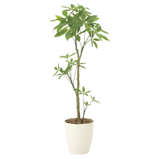 光触媒 人工観葉植物 造花 フレッシュパキラ1.3 (高さ130cm)