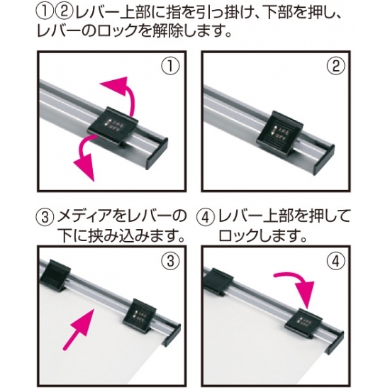 ■印刷メディアの取り付け方法