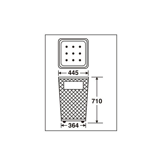 図面-グランドコーナー 440角R32 規格色:緑