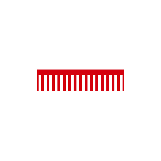 ロール幕 (3797) 紅白幕 H600×W7800mm
