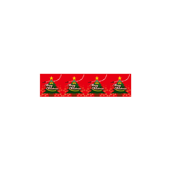 ロール幕 (3827) Merry Christmas H600×W10200mm