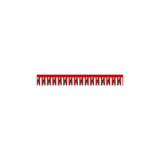 ロール幕 (3908) 大売出し 紅白幕 H300×W10200mm