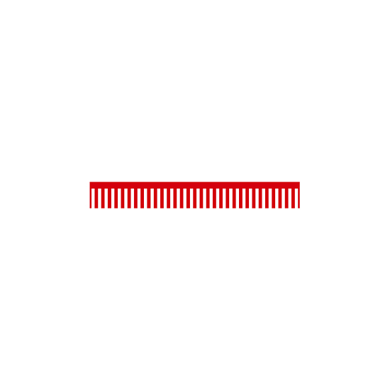 ロール幕 (3889) 紅白幕 H300×W7800mm