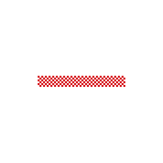 ロール幕 (3913) 市松模様 紅白 H300×W10200mm