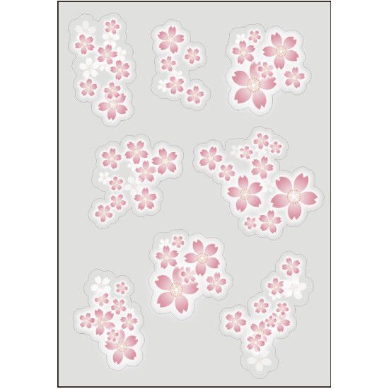 ウィンドウステッカー(小)さくら花びら