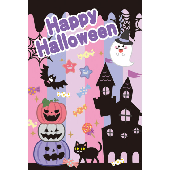 【2024年秋商品】ハーフタペストリーゆめかわハロウィン(No175-0605)