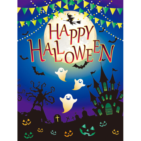 【2024年秋商品】バックスクリーンシートブルーハロウィン(No175-0703)