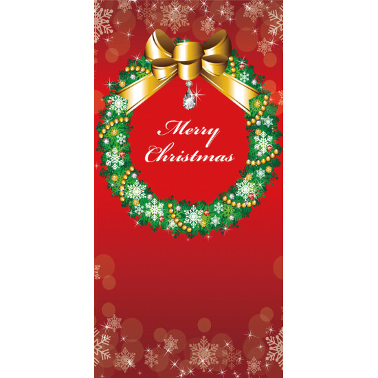 【2024年商品】タペストリー(防炎)クリスマスリース (No.044153)