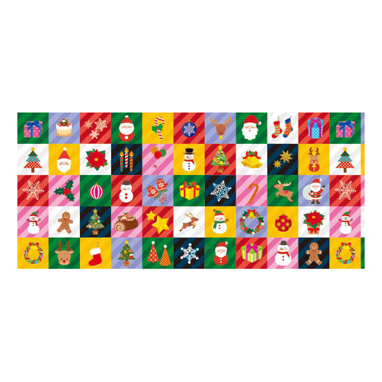 【2024年商品】ディスプレイシートクリスマスモチーフ (No.045761)