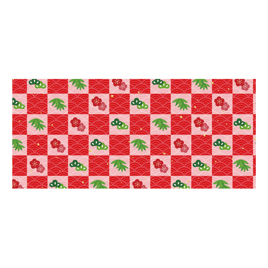 【2024年商品】ディスプレイシート松竹梅市松 (No.045767)