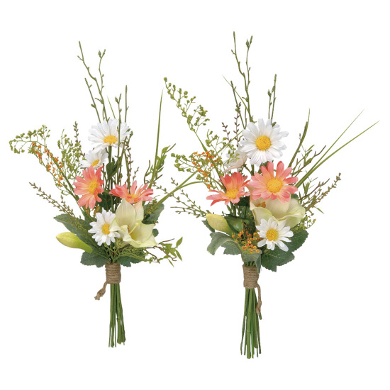 光触媒 人工観葉植物 造花 仏花リリー2個セット (高さ45cm)