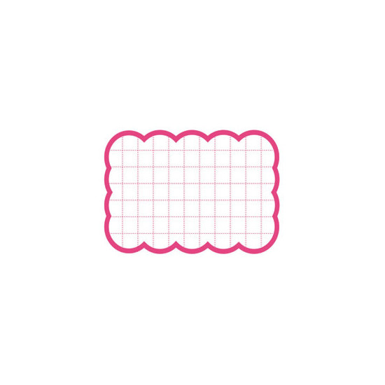 カード 16-4480 抜型カード四角大 ピンク