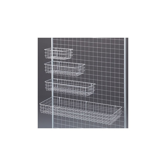 ネット用網カゴ 白 W420*D200*H100