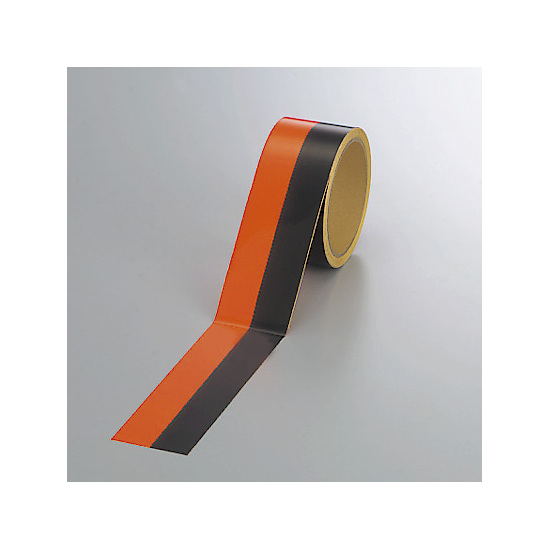 蛍光トラテープ (セパ付) 直線タイプ 50mm幅×5m巻 (374-09)