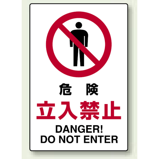 禁止標識 ボード 危険立入禁止 (802-061A)