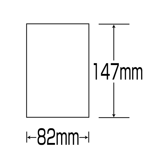 白無地 差込札のみ ポリプロピレン 147×82 10枚1組 (813-60)