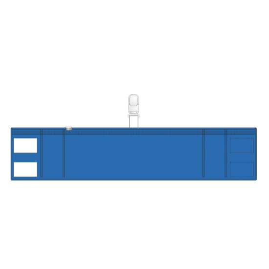 差替楽々・ファスナー式腕章 クリップタイプ 青 (848-59)