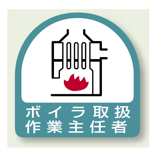 作業就任者ステッカー ボイラ取扱作業主任者 2枚1組 (851-25)