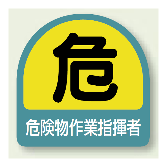 作業管理関係ステッカー 危険物作業指揮者 2枚1組 (851-41)