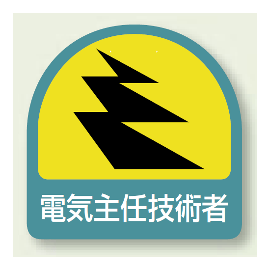 ヘルメット用ステッカー 電気主任技術者 PP ステッカー2枚1組 (851-50)