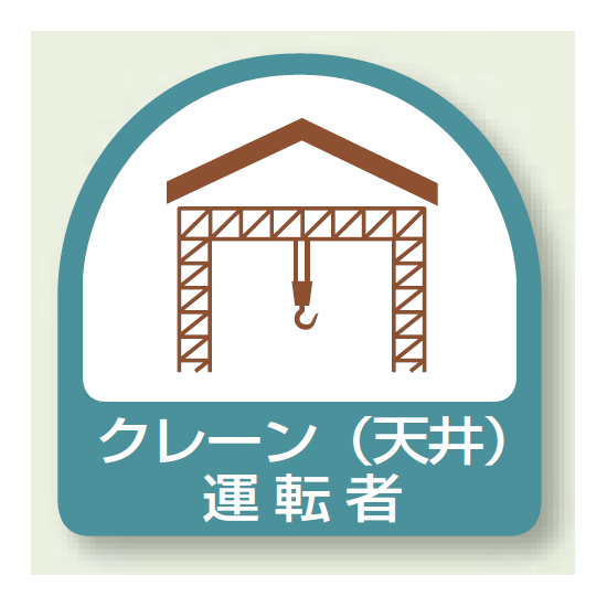 作業管理関係ステッカー クレーン (天井) 運転者 2枚1組 (851-64)