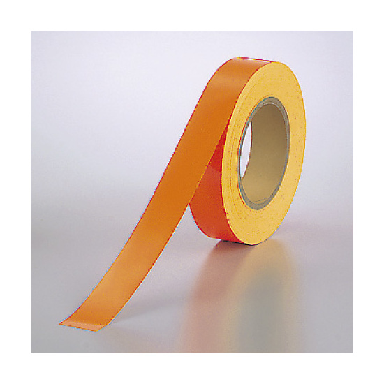 蛍光テープ (セパ付) オレンジ 30mm幅×20m巻 (863-18)