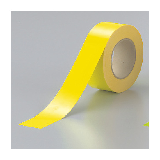 蛍光テープ (セパ付) 黄 50mm幅×20m巻 (863-19)