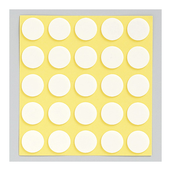 丸型発泡両面テープ (セパ付) 15mmΦ 100個入 (1枚25個付×4) (863-361)