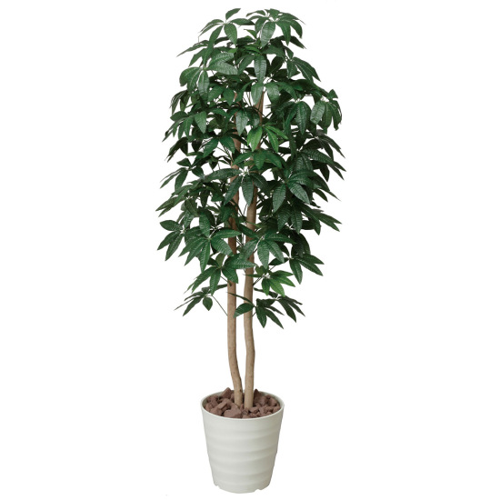 光触媒 人工観葉植物 造花 パキラツリー 1.6 (高さ160cm)