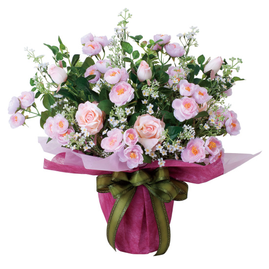 光触媒 人工観葉植物 造花 アイスルピンク (高さ50cm)