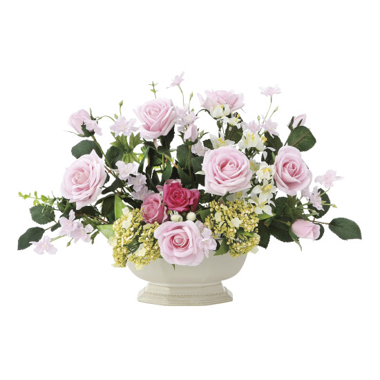 光触媒 人工観葉植物 造花 シンシアピンク (高さ29cm)