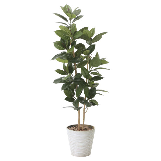 光触媒 人工観葉植物 造花 ゴムの木1.6 (高さ160cm)
